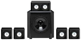 sinclair Audio Speakers Brighton 5.1 Cube Home Theater System