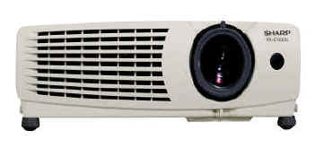front of sharp xvz7000 lcd projector