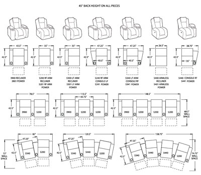 Berkline Apollo Home Theater Seats Schematics