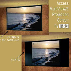 Draper - Access MultiView E Video Front Projector Screen 