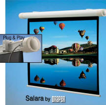 Draper Salara Plug & Play Video Projector Screen