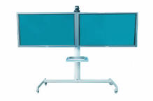 Draper FH MFD Double Plasma Tv Floor Stand