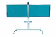 Draper FH MFD Double Plasma Tv Floor Stand