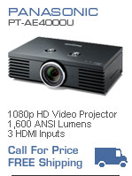 Panasonic PT-AE4000U 1080p Home Theater Video Projector