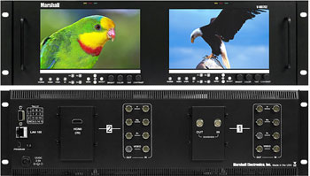 Marshall V-MD702 Dual LCD Rack Mount Monitor