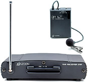 Azden 211-lt wireless microphone 211lt Single Channel Professional VHF Wireless Microphone Systems Lavaliere system