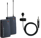 Sennheiser ew-122p clip-on microphone ew122p Professional Wireless Clip-On Microphone with portable receiver