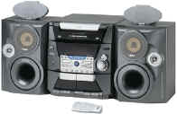 Panasonic sc-ak100 mini system scak100 100 Watt Mini Stereo System with 5-CD Changer