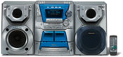 Panasonic sc-ak22 home theater mini stereo scak22 140 Watt Mini Stereo System with 5 CD Changer