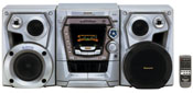 Panasonic sc-ak300 mini stereo system scak300 220 Watt Mini Stereo System with 5-CD Changer