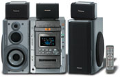 Panasonic sc-dk10 mini home theater scdk10 300 Watt DVD Mini System with 5 DVD/CD Changer, Cassette Deck, and Dolby Digital Decoder