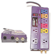 Monster cable mp-hts800 hp surge suppressor, power center mp High Performance PowerCenter Home Theater with Coaxand Phone Line Protection