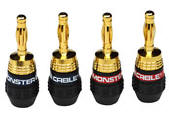 Monster qlgmt-h cable connector qlgmth QuickLock 24K Gold Banana Connectors