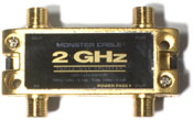 Monster cable tghz-3rf satellite splitter tghz3rf 3-Way Two Gigahertz Low-Loss RF Splitters