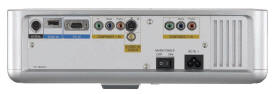 Panasonic PTAE900U Home Theater Projector Rear Panel View