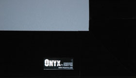 Onyx HD Fixed Projection Screen Veltex And Logo