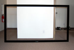 Studio Experience 92-Inch Gray Permanent Cinema Projection Screen Frame Attachment Complete