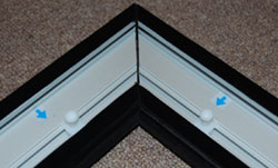 Studio Experience 92-Inch Gray Permanent Cinema Projection Screen Frame Attachment