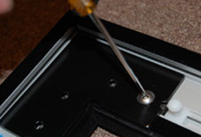 Studio Experience 92-Inch Gray Permanent Cinema Projection Screen Frame Attachment Via Screws