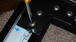 Studio Experience 92-Inch Permanent Cinema Projection Screen L Bracket Assembly