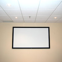 Studio Experience 92-Inch Matte White Permanent Cinema Projection Screen