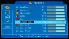 Boxlight CP755EW Multipurpose LCD Projector Picture Menu Display