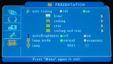 Boxlight CP755EW Multipurpose LCD Projector Presentation Menu Display