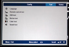 Boxlight Phoenix S25 Portable Mulitpurpose DLP Projector Tool Menu Display