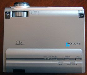 Boxlight TraveLight2 Ultra-Portable DLP Presentation Projector Top Shot