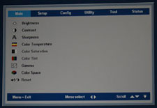 Boxlight Phoenix X35 Mulitpurpose DLP Projector Main Menu Display