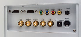Benq W5000 DLP Video Projector Rear Input Connections