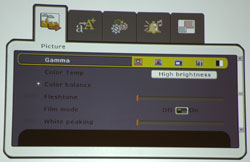 Boxlight PRO4500DP DLP Video Projector Picture Menu Display 