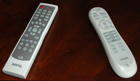 Epson 1080 Remote Control and BenQ W5000 Remote Control