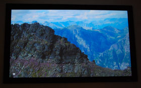 Epson 1080 Home Theater Projector Screen Cap Of Mountains