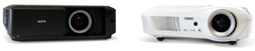 Sanyo PLV-Z60 Home Theater LCD Projector And The Epson Home Cinema 720 LCD Projector Front Shot 