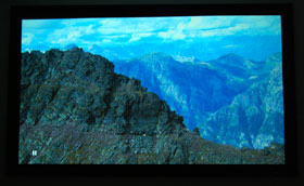 BenQ W5000 Home Theater Projector Screen Cap Of Mountains