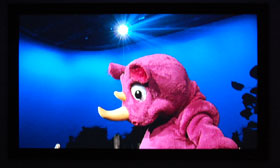 BenQ W5000 Home Theater Projector Screen Cap Of Death To Smoochy Featuring Smoochy