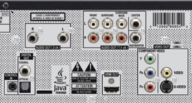 Pioneer BDP-51FD Bu-ray Disc Player Connections Terminal