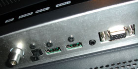 Nexus NX502 Plasma TV Rear Connection Inputs