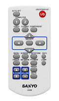 Sanyo PLC-XW300 Classroom Video Projector Remote