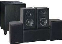 Advent aht-850 home theater speakers aht850 6-Piece Home Theater Speaker System with 160 Watt Powered Subwoofer