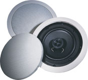 M & s systems s-40c in wall speakers s40c 6 1?2 inch 2-Way Flush Mount Speakers with Swivel Tweeters