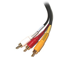 Steren 206-273 3 ft Composite/Stereo Cable