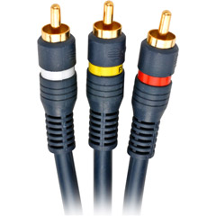 Steren 254-315BL 6 ft Composite/Stereo Cable
