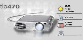 toshiba tlp470 lcd video projector