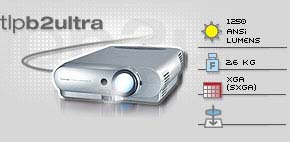 toshiba tlpb2ultra lcd video projector